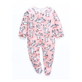 Girls Footed Bunny Pajamas Onesie