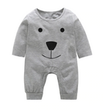 Cute Teddy Bear Long Sleeve Jumpsuit ~ 2 Colors!