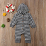 Cozy Hooded Jumpsuit ~ Cute Buttons ~ 6 Colors!