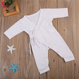 Cute Kimono Style Baby Romper with Angel Wings