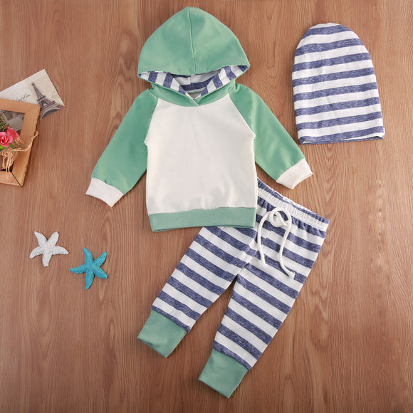Adorable 3 Piece Hoodie, Pants & Matching Cozy Hat!