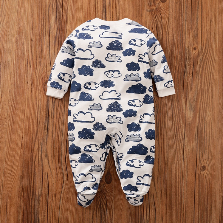Baby Boy Footed PJs Pajama Onesie Cute Romper Outfit Newborn Clothes ...