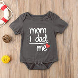 Short Sleeve One Piece Bodysuit ~ "Mom+Dad=Me!"