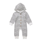 Girls Cozy Hooded Jumpsuit ~ Cute Buttons ~ 3 Colors!