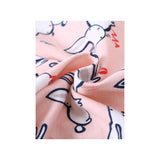 Girls Footed Bunny Pajamas Onesie