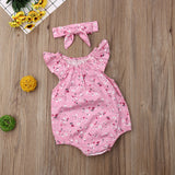 Adorable Ruffle Flower Tank Top Onesie With Matching Bow!