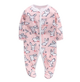 Girls Footed Bunny Pajamas Onesie