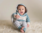 Adorable 3 Piece Hoodie, Pants & Matching Cozy Hat!