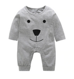 Cute Teddy Bear Long Sleeve Jumpsuit