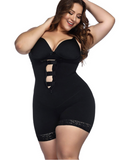 Plus Size Full Body Shaper with Zipper - Slimming Bodysuit with Butt Lifter - UptownFab™