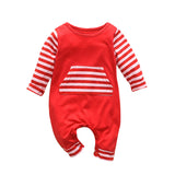 Stylish Striped Long Sleeve Romper
