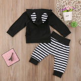2 Piece Hoodie & Pants Set with Cute Bunny Ears!