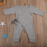 Cute Kimono Style Baby Romper with Angel Wings