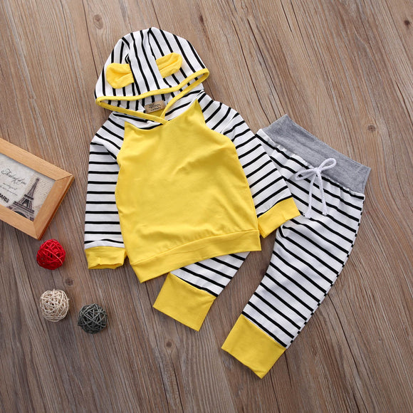 2 Piece Hoodie & Pants Cozy Set ~ Cute Bunny Ears!