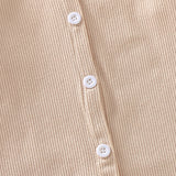 Beautiful Long Sleeve Button Romper ~ 4 Colors!