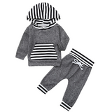 Trendy 2 Piece Hoodie Top & Bottom Matching Set!