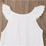 Cute Ruffle & Lace Tank Top Onesie