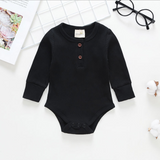 Long Sleeve Bodysuit ! Cute Buttons ~ 4 Colors!