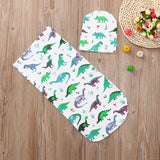 Dinosaur Swaddle with Super Cute Hat!