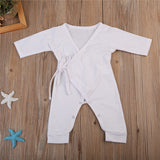 Cute Kimono Style Baby Romper with Angel Wings