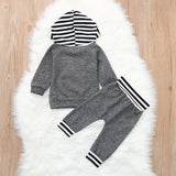 Trendy 2 Piece Hoodie Top & Bottom Matching Set!