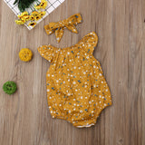 Adorable Ruffle Flower Tank Top Onesie With Matching Bow!