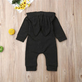 Hooded Bunny Jumpsuit ~ Cute Buttons ~ 2 Colors!