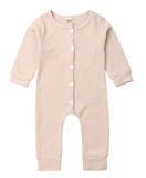 Beautiful Long Sleeve Button Romper ~ 4 Colors!