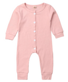 Beautiful Long Sleeve Button Romper ~ 4 Colors!